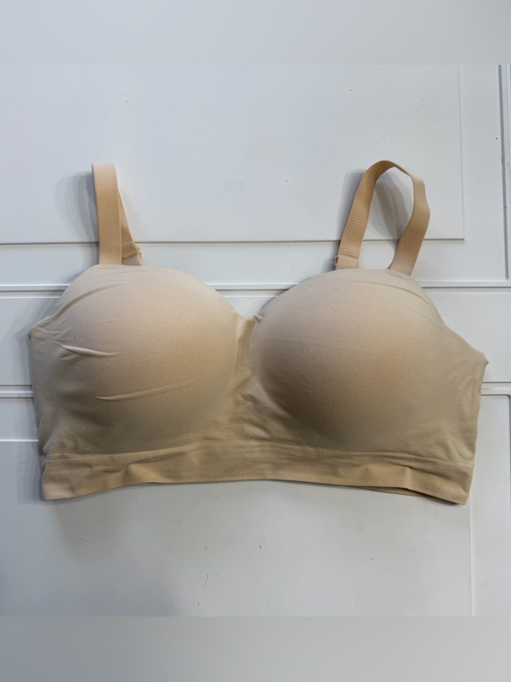 Truekind Women’s Sz XL Wireless nude Tan Lightly Padded Bra